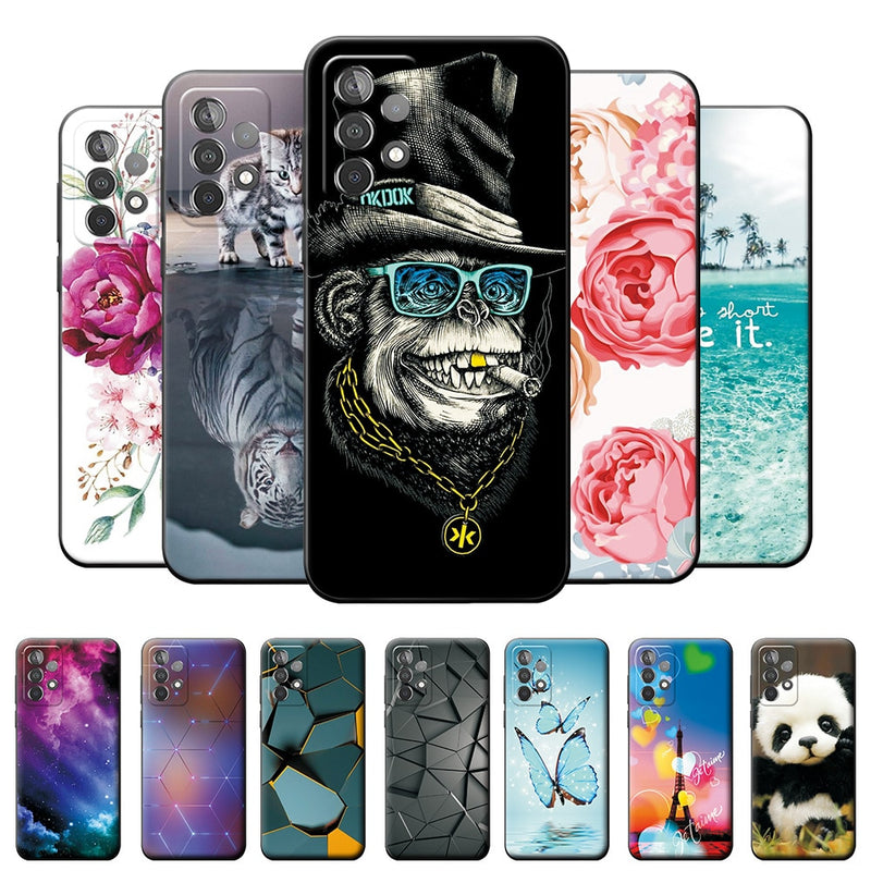 Capa de Silicone macia para Samsung A52 4G para Samsung A52 5G e para Samsung Galaxy A52 A 52 4G 5G